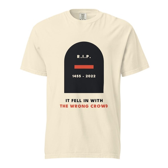 rip em dash tee, shown flat so the design reads