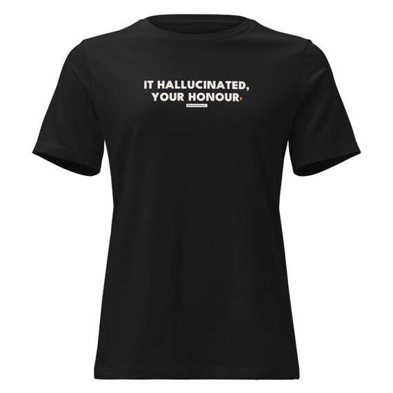 it hallucinated your honour tee, shown flat so the design reads