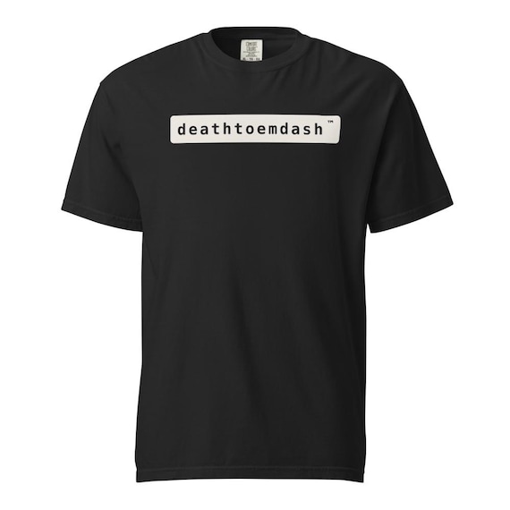 shred the slop tee, shown flat so the design reads