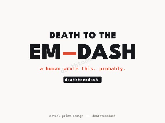 Flat view of the full design with the deathtoemdash logo